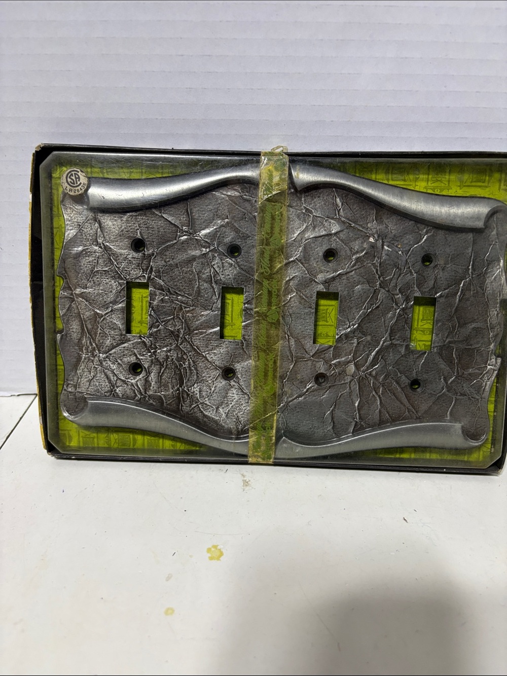 Amerock Carriage House 4-Switch Plate Cover Gray & Green Kitchen Tool